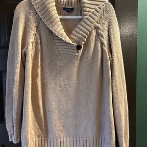 Lands' End Shawl-Collar Pullover Sweater